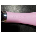 PRITECH Facial Cleansing Brush, Rechargeable Silicone Face Scrubber with Heat Massage End, Vibrating Exfoliator Scrubber for Deep Cleaning, Waterproof Face Brush for Women and Men (Pink) NO CHARGER