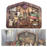 Wooden Jesus Puzzle Statue Nativity Puzzle for Adults and Kids, Jigsaw Puzzles Ornament Crafts with Wood Burned Design for Home Sculpture Decorations Christmas Birthday Gifts