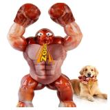 Tough Dog Toys for Aggressive Chewers Indestructible Chew Toys for Medium & Large Dogs, Squeaky Toys to Keep Them Busy, Reduce Anxiety, Bacon Flavor
