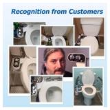 DooLv Hot and Cold Bidet Attachment for Toilet, Ultra-Slim Bidet Attachment Warm Water, Non-Electric Adjustable Pressure Self Cleaning Sprayer Nozzle Control for Posterior, Feminine Wash