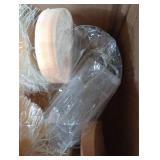 VercanMonth 16 Pcs Artificial Mini Christmas Trees with String Lights 5.9-11.8 Inch Small Bottle Brush Trees with 10 LED Light Sisal Tree Tabletop for Xmas Table Decor(Beige)