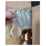 VercanMonth 16 Pcs Artificial Mini Christmas Trees with String Lights 5.9-11.8 Inch Small Bottle Brush Trees with 10 LED Light Sisal Tree Tabletop for Xmas Table Decor(Beige)