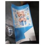 Glenmal 52 Pcs Baby Shower Games Gift Sets Large Baby Bottle for Shower Game Guess How Many Candies Decorations for Gender Reveal(Bear)