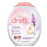 Dreft Baby Laundry Detergent XL Pacs  Sensitive Skin  Hypoallergenic  Lightly Scented Lavender  45 Count