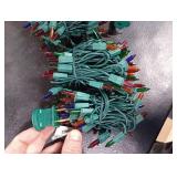 PREXTEX Multi Colored Christmas Tree Light String - Twinkle 200 Lights Mixed Color with Green Wire - 40 ft Outdoor Mardi Gras Lights for Holiday and Indoor Decorations