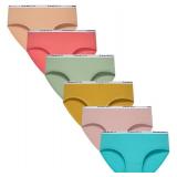Demifill Teen Girls Underwear Cotton Briefs Panties for Teens Pack of 6 Size 14-16Years Mixed color