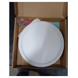 MODERN Super Thin 9inch 24W 2800lm Flush Mount LED Ceiling Light(NO Remote), 5000K Daylight, Undimmable Ceiling Light Surface Mount for Bedroom, Living Room, Dining Room (One Pack, White