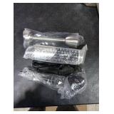 MegaWise Stainless Steel Titanium Reinforced 3-in-1 Immersion Hand Blender, Powerful with 80% Sharper Blades, 12-Speed Corded Blender, Including Whisk and Milk Frother (3-in 1 Black)