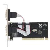 PCI to 2 Serial Port Card, PCIE 2 Port Serial Expansion Card, RS232 RS-232 2 Port Extension Adapter Card, Support 2000/2003 /