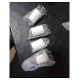 ROHIJALE 4Packs Mini White Ceramic Toothpick Holder Small Porcelain Toothpick Dispenser Cup Modern Tabletop Toothpick Container for Home, Kitchen, Dining, Party Size 1.3in Dia x 1.8in H