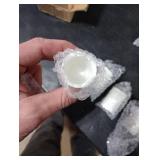 ROHIJALE 4Packs Mini White Ceramic Toothpick Holder Small Porcelain Toothpick Dispenser Cup Modern Tabletop Toothpick Container for Home, Kitchen, Dining, Party Size 1.3in Dia x 1.8in H