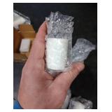 ROHIJALE 4Packs Mini White Ceramic Toothpick Holder Small Porcelain Toothpick Dispenser Cup Modern Tabletop Toothpick Container for Home, Kitchen, Dining, Party Size 1.3in Dia x 1.8in H