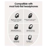 Headphone Case Hard Shell for JBL Tune 520BT/510BT/500BT/720BT/Bose/Soundcore Anker/BERIBES/KVIDIO/TOZO/JLab, Ultra-Slim Pocket Over-Ear Headset Universal Portable Travel Organizer Bag (Black)