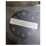 Mosewa Wall Clock 14 Inch Black Battery Operated Silent Non Ticking Simple Minimalist Rose Gold Numbers Decorative for Bedroom Living Room Kitchen Home Office