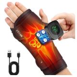 Wrist Heating Pad, Heated Wrist Wrap for Left Hand, Heated Wrist Brace for Men Woman, Corded and Cordless Heating Pad for Wrist