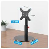 Almoz Sturdy Stand Compatible with Echo Show 21, Show 15 (All Generations) with Adjustable Tilt, 4 Height Levels, Flexible Viewing and Solid Support for Show 15 2nd Gen (Basic-Black)