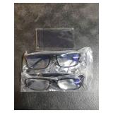 Gaoye +2.75 2-Pack of Reading Glasses - Blue-Light Filter, UV Protection - Readers with Rectangle Frames