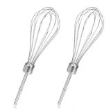 2pcs Hand Mixer Beaters Attachments, Stainless Steel Hand Mixer Replacement Beaters Electric Mixer Parts for 62682RZ 62692 62695V 64699 (12 Sticks)