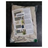 BGment Oatmeal Linen Curtains 40 Inch Length for Kitchen Cafe Window - Half Window Drapes Semi Sheer with Rod Pocket Light Filtering for Bathroom Lightweight, 2 Panels Set, 30 X 40 Inch