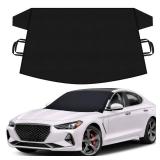 Autovir Windshield Snow Cover for Ice and Snow Car Windshield Cover for Winter Frost, Ice & Snow Protection Waterproof Frost Shield Windshield Protector for Cars, SUVs & Trucks (69x42 inches)