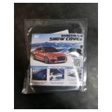 Autovir Windshield Snow Cover for Ice and Snow Car Windshield Cover for Winter Frost, Ice & Snow Protection Waterproof Frost Shield Windshield Protector for Cars, SUVs & Trucks (69x42 inches)