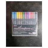 ZSCM QUALITY DECIDES THE FUTURE Stocking Stuffers, Shimmer Outline Glitter Markers, Christmas Stocking Stuffers Gifts Trendy Stuff 12 Super Squiggles Metallic Glitter Pens For Christmas Gifts