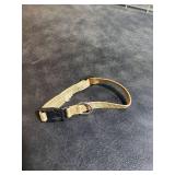 Reflective Dog Collar with Buckle Adjustable Safety Nylon Collars for Small Medium Large Dogs, Brown S