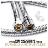 Blissland Shower Hose, 59 Inches Long Stainless Steel Handheld Shower Head Hose with Brass Insert and Nut - Durable and Flexible