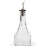 KegWorks Glass Syrup Bottle with Stainless Steel Pourer,transparent - 8 oz