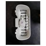 LEVERLOC Shower Caddy Suction Cup, Shower Organizer Removable Bathroom Shelf, Storage Suction Powerful Max Hold 22lbs Bathroom Caddy Waterproof Holder, White