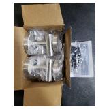 SetSail Towel Hooks for Bathrooms Screw-in 4 Packs Brushed Nickel Bathroom Towel Hook Wall Mounted Stainless Steel Shower Towel Hooks for Coat Hanging, Drill Hole