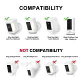 2Pack Security Wall Mount for Ring Spotlight Cam Battery and Ring Spotlight Cam Plus/Pro (Battery), 360° Adjustable Indoor/Outdoor Mounting Bracket for Your Surveillance Camera System - White