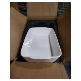 HOMBENE 1.2 QT White Casserole Dish,Small Ceramic Baking Dish, Lasagna Pan for Oven, Bakeware for Baking, Microwave Oven Safe, Kitchen Decor, Dinner Party (5.9 x 10.2)