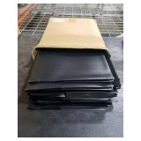 Extra Capacity Plastic Hanging File Folders Pack Reinforced Hang Folder, Heavy Duty 1 Inch Expansion, Filing Cabinet Folders Letter Size for Bulk Files/Medical Charts, Black