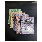 Henoyso 6 Pcs 100 Pages Spiral Primary Composition Notebook K-2 Primary Journal Marble Drawing Handwriting Practice Paper for Kids Kindergarten Preschool 1st 2nd Grade Student Supplies (Rainbow)