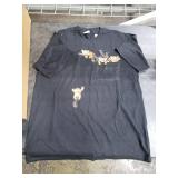 Pocket Series Cute Red Panda Bear Playing T-Shirt Large