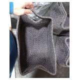 Maxuni 3-Pack Storage Baskets for Organizing | Woven Shelf Toy Basket | Rope Baskets for Gifts Empty | Closet Organizer Bins with Handles | Cube Decorative Box | 13.7x7.1x6.7 | Mixed Black