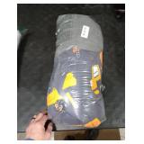 NTBED Construction Toddler Bedding Set for Baby Boys, Truck Vehicles Excavator Cars Printed, Includes Comforter, Flat Sheet, Fitted Sheet and Pillowcase,Grey