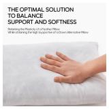 Swandream Feather Rectangle Lumbar Pillow Insert, Soft Fluffy 12 x 24 Inches Decorative Throw Pillow Insert for Bed, Couch and Cushion