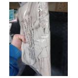 BGment Linen Kitchen Window Curtains Over Sink - 36 Inch Length Cafe Drapes Semi Sheer with Rod Pocket Light Filtering for Bathroom Small Window, Beige, 2 Panels, Each Panel 30 Inch Wide