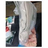 BGment Linen Kitchen Window Curtains Over Sink - 36 Inch Length Cafe Drapes Semi Sheer with Rod Pocket Light Filtering for Bathroom Small Window, Beige, 2 Panels, Each Panel 30 Inch Wide