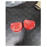 Practicon Marble Retainer Cases, Orthodontic Aligner Case, Mouth Guard Holder (2 Pack) (Red)