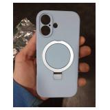 IYH Magnetic Case for iPhone 17 6.3 with Invisible Stand [16FT Military Protection] Liquid Silicone Cover, Light Blue