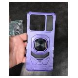 Mocotto for Boost Summit 5G Phone Case with Tempered Glass Screen Protector,Military Grade Heavy Duty Shockproof Protective Cover,with Ring Kickstand (Boost Summit 5G,Purple)