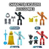 Zing StikBot Legendz Series 2 - Includes MERC, Doctor Nevermore, Bolt, Kallista - Collectible Action Figures and Accessories, Stop Motion Animation, Ages 4 and Up