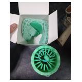 Professional 7 in 1 Dog Paw Cleaner for Dogs - Includes 1 Portable Paw Washer, 1 Bath Brush, 2 Dog Toothbrushes and 3 Absorbent Towels Note: Fits Paws 1.5 to 2.5 Inches Wide (Medium, Light Green)