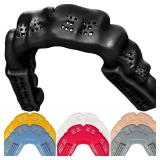 Bulletproof: Worlds Thinnest Most Breathable Mouthguard is 3X Stronger! BJJ Lacrosse Football Basketball MMA Wrestling Hockey Rugby Boxing Men Sports Mouth Guard Grinding Teeth Adult Youth Braces