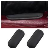 2PCS Car Elbow Pads, Memory Foam Car Center Console Cushion Pad for Knee Leg Elbow, Soft Leather Car Door Armrest Pad for Comfortable Support, Universal Arm Rest Pillow for Most Vehicles (Black)