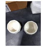 Teenyyou 2 Pcs Ceramic Toothpick Holder Simple White Porcelain Toothpick Dispenser and Cocktail Pick Holder for Table Home Kitchen Restaurant Party