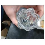 HillSpring Toothpick Holder, Decorative Crystal Glass Toothpick Dispenser with 450 Bamboo Toothpicks